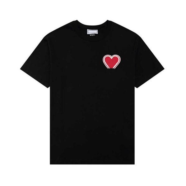 2023 paris fashion mens designer t shirt amis embroidered red heart solid color big love round neck short sleeve t-shirt for men and women w, White;black
2023 paris fashion mens designer t shirt amis embroidered red heart solid color big love round neck short sleeve t-shirt for men and women w, White;black