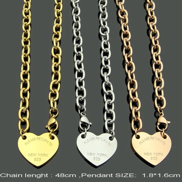 new designed fashion heart-shaped pendant necklace titanium steel t-letter single peach heart love bracelet designer jewelry t02, Silver
new designed fashion heart-shaped pendant necklace titanium steel t-letter single peach heart love bracelet designer jewelry t02, Silver