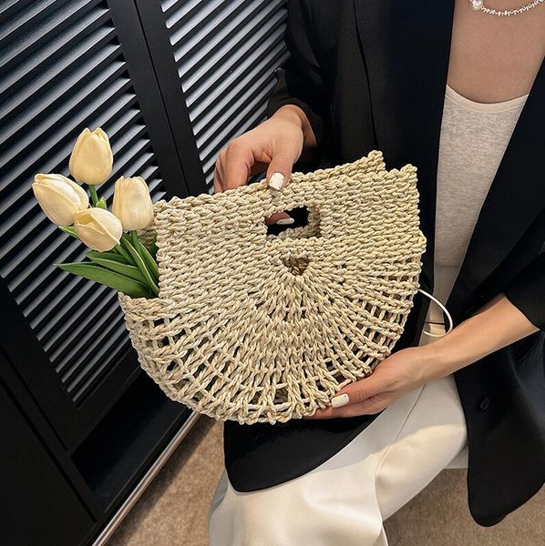 factory wholesale ladies shoulder bags 2 colors summer romantic holiday trip hollowed-out beach bag niche straw vintage handbag sweet croche, Black;red
factory wholesale ladies shoulder bags 2 colors summer romantic holiday trip hollowed-out beach bag niche straw vintage handbag sweet croche, Black;red