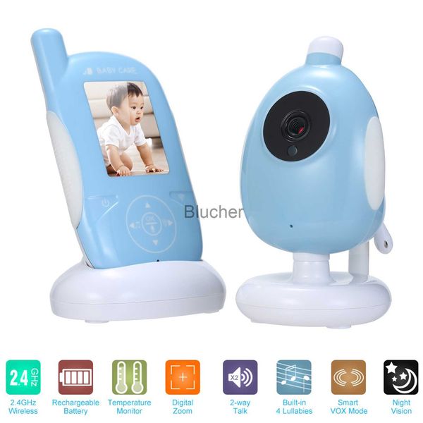 other 24in 24ghz wireless baby monitor camera support auto pair plug and play 2way talk ir night view home surveillance security x0731, Silver