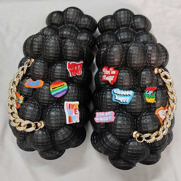 slippers bubble slides with charms for women fashion chain inspirational quotes bubble sandals 2022 house slippers platform shoes for men, Black
slippers bubble slides with charms for women fashion chain inspirational quotes bubble sandals 2022 house slippers platform shoes for men, Black
