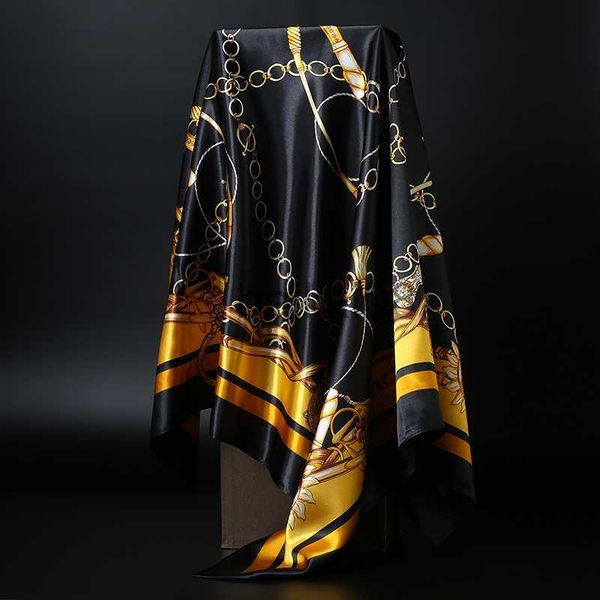scarves 90*90cm square silk scarf women shawl print satin hijab female luxury brand square lady muffler coverchief bandanna pareo girl j2308, Blue;gray
scarves 90*90cm square silk scarf women shawl print satin hijab female luxury brand square lady muffler coverchief bandanna pareo girl j2308, Blue;gray
