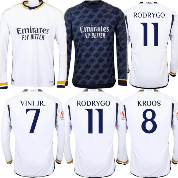 23 24 real madrid long sleeve soccer jerseys benzema rodrgo bellingham 2024 vini jr camiseta de futbol men uniform modric football shirt top, Black;yellow
23 24 real madrid long sleeve soccer jerseys benzema rodrgo bellingham 2024 vini jr camiseta de futbol men uniform modric football shirt top, Black;yellow
