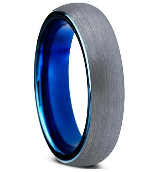 tungsten wedding band ring 6mm for men women comfort fit blue round domed brushed1162040, Silver
tungsten wedding band ring 6mm for men women comfort fit blue round domed brushed1162040, Silver