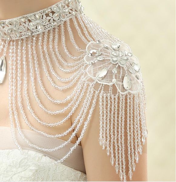 fashion ladies women wedding shoulder necklace with tassel crystal rhinestone high neckline women wedding dress accessories9622887, White
fashion ladies women wedding shoulder necklace with tassel crystal rhinestone high neckline women wedding dress accessories9622887, White