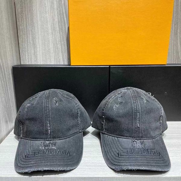 designer b hat same style b baseball hat female washed jeans gray holes embroidered letters cap with duck tongue looks thin, Blue;gray
designer b hat same style b baseball hat female washed jeans gray holes embroidered letters cap with duck tongue looks thin, Blue;gray