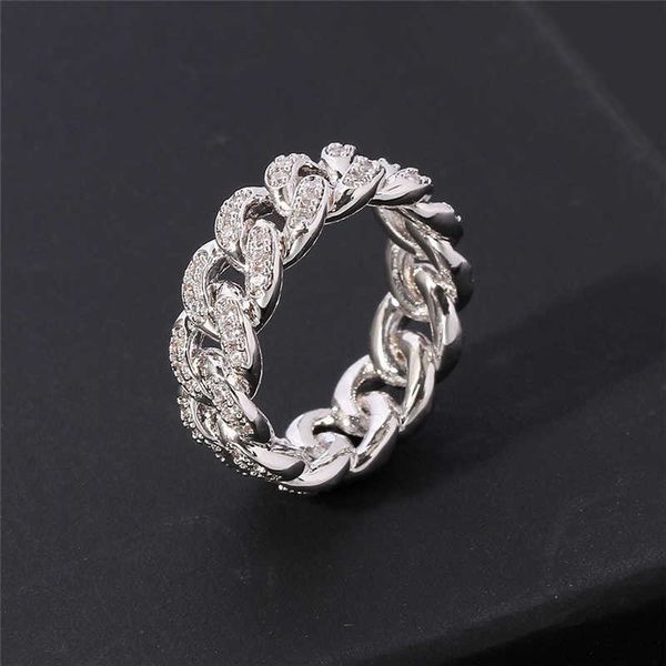 punk miami cuba chain rings for men women silver color rhinestone hip hop jewelry iced out cuban street ring
punk miami cuba chain rings for men women silver color rhinestone hip hop jewelry iced out cuban street ring