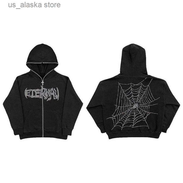 men's hoodies sweatshirts retro y2k hoodie streetwear gothic casual bet blast print pattern spider web fashion hoodie madam harajuku me, Black
men's hoodies sweatshirts retro y2k hoodie streetwear gothic casual bet blast print pattern spider web fashion hoodie madam harajuku me, Black
