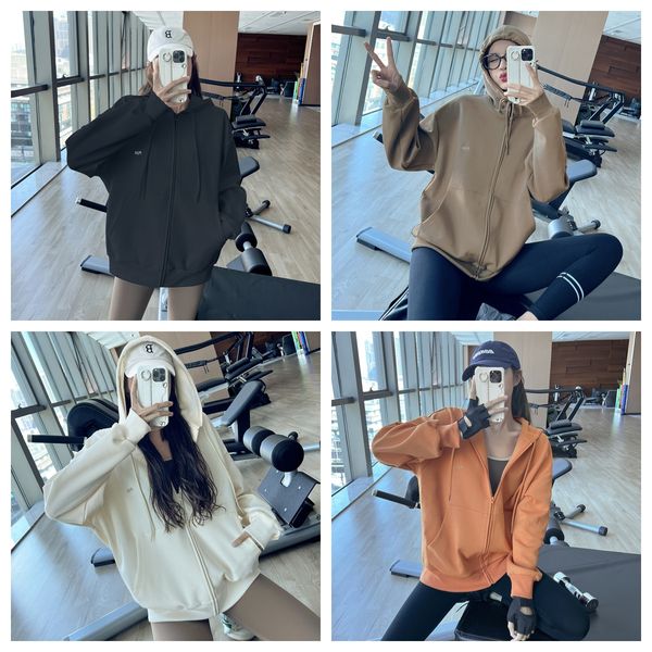 fitness loose fitting casual sports jacket ins style hooded yoga suit sweater versatile long sleeved running top, White;red
fitness loose fitting casual sports jacket ins style hooded yoga suit sweater versatile long sleeved running top, White;red