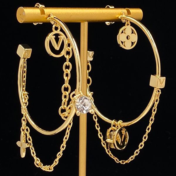 18k gold plated circle earrings women fashion vintage cooper hollow letters cross star pendant chic charm stud party headdress, Golden
18k gold plated circle earrings women fashion vintage cooper hollow letters cross star pendant chic charm stud party headdress, Golden