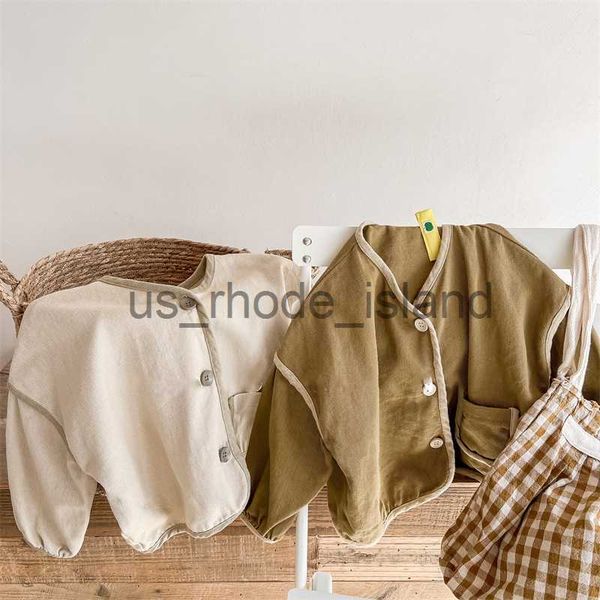 jackets milancel spring new kids coat girls long sleeve solid cardigan boys washed cotton outfit x0730, Blue;gray
jackets milancel spring new kids coat girls long sleeve solid cardigan boys washed cotton outfit x0730, Blue;gray