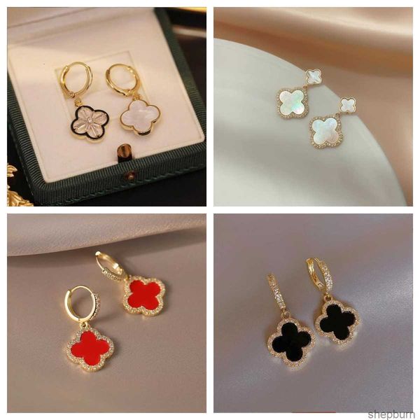 designer earrings four-leaf clover earrings for women senior classic small fragrant wind earrings new clover earrings 18k gold light luxury, Golden;silver
designer earrings four-leaf clover earrings for women senior classic small fragrant wind earrings new clover earrings 18k gold light luxury, Golden;silver