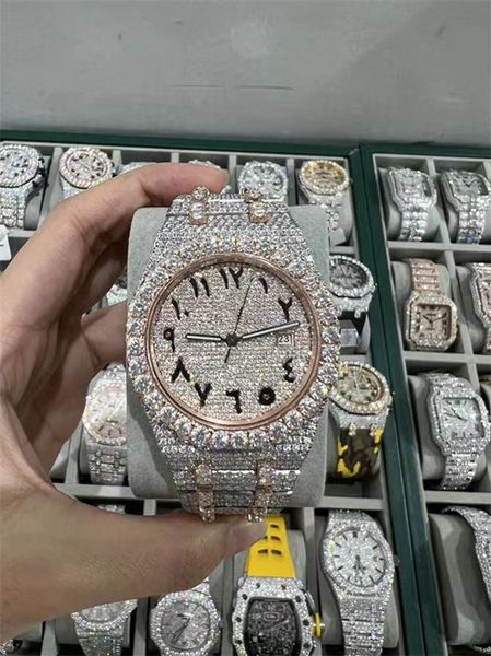 luxury mens watch for men designer movement watches diamond moissanite watch montre iced out watch automatic men's montre luxe mens lux, Slivery;brown
luxury mens watch for men designer movement watches diamond moissanite watch montre iced out watch automatic men's montre luxe mens lux, Slivery;brown