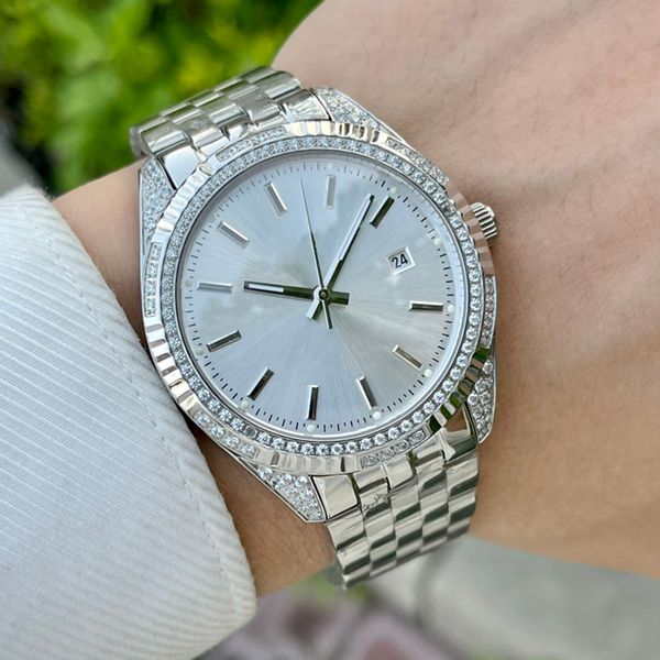 diamond mens watch automatic mechanical watches fashion wristwatch stainless steel watch waterproof wristwatches montre de luxe 41mm, Slivery;brown
diamond mens watch automatic mechanical watches fashion wristwatch stainless steel watch waterproof wristwatches montre de luxe 41mm, Slivery;brown