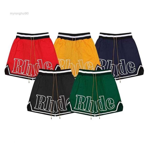 designer shorts rhude short mens mesh short summer fashion beach elastic band pants men street wear red blue black purple rbv4, White;black 
designer shorts rhude short mens mesh short summer fashion beach elastic band pants men street wear red blue black purple rbv4, White;black