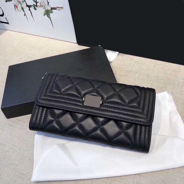 womens designer timeless boy bifold quilted lambskin wallet bags crad holder multi pochette genuine leather aged silver metal hardware coin, Red;black
womens designer timeless boy bifold quilted lambskin wallet bags crad holder multi pochette genuine leather aged silver metal hardware coin, Red;black