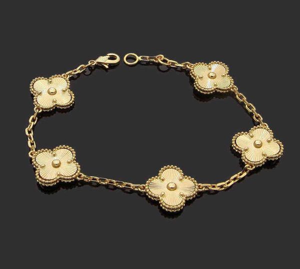 luxury designer link chain bracelet fourleaf cleef clover womens fashion 18k gold bracelets jewelry u6 14315726, Golden;silver
luxury designer link chain bracelet fourleaf cleef clover womens fashion 18k gold bracelets jewelry u6 14315726, Golden;silver