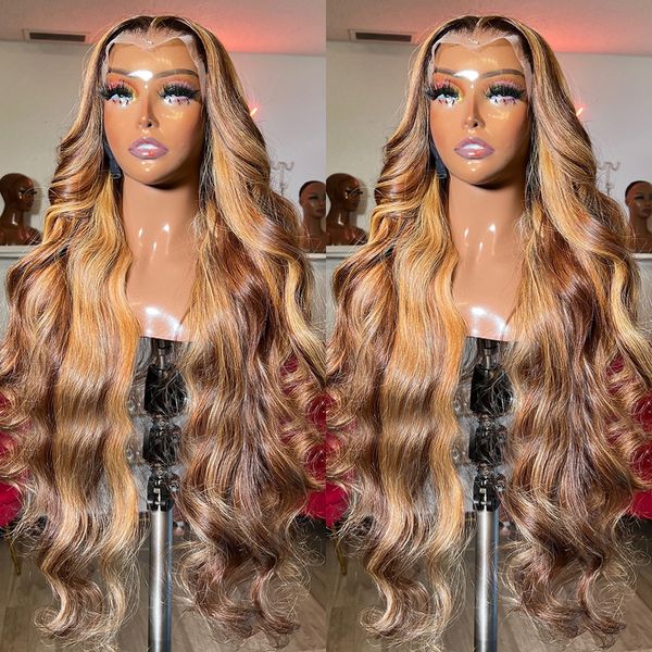 40Inch Highlight HD Body Wave Simulation Human Hair Wigs Honey Blonde Ombre Water Wave Brazilian Lace Frontal Wigs For Women, Lace front wig
40Inch Highlight HD Body Wave Simulation Human Hair Wigs Honey Blonde Ombre Water Wave Brazilian Lace Frontal Wigs For Women, Lace front wig