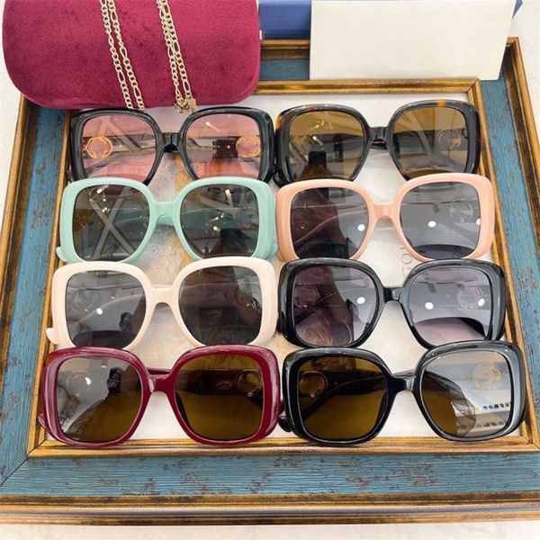 2023 new luxury designer sunglasses fengins chain plate large frame display face small uv resistant star net red sunglasses gg1029, White;black
2023 new luxury designer sunglasses fengins chain plate large frame display face small uv resistant star net red sunglasses gg1029, White;black