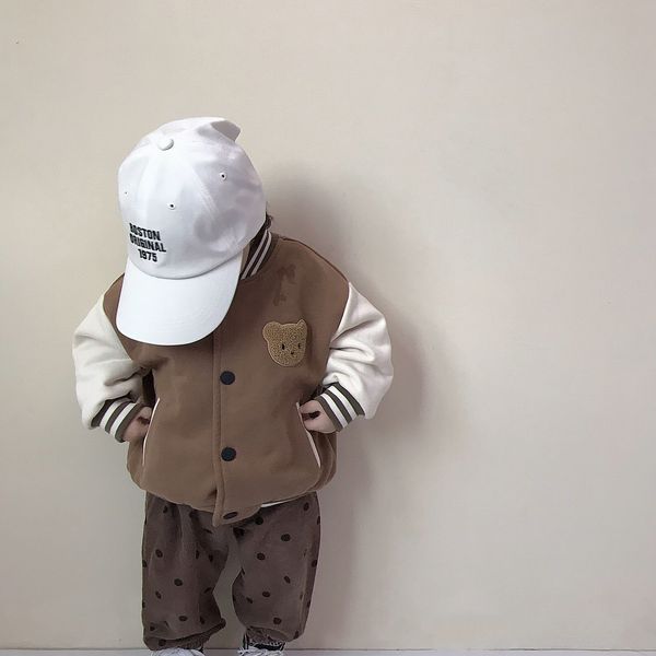 jackets autumn kids jackets girls cardigans cute bear baseball uniforms for baby boy coat children clothing infant windbreaker jacket 230731, Blue;gray
jackets autumn kids jackets girls cardigans cute bear baseball uniforms for baby boy coat children clothing infant windbreaker jacket 230731, Blue;gray