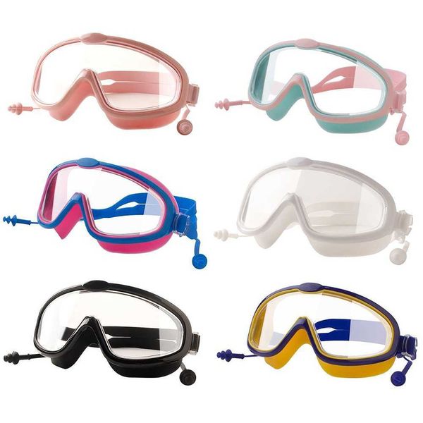 children's goggles boys waterproof and anti-fog hd swimming glasses girls big box swimming goggles set kids, Blue
children's goggles boys waterproof and anti-fog hd swimming glasses girls big box swimming goggles set kids, Blue