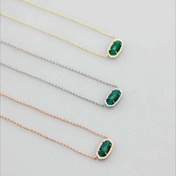 pendant necklaces necklace green opal real 18k gold plated dangles glitter jewelries letter gift with dust bag, Silver
pendant necklaces necklace green opal real 18k gold plated dangles glitter jewelries letter gift with dust bag, Silver