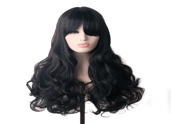 woodfestival synthetic hair black long wavy wig with bangs cosplay wigs for womens ombre high temperature fiber4055751
woodfestival synthetic hair black long wavy wig with bangs cosplay wigs for womens ombre high temperature fiber4055751