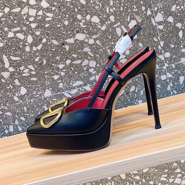 new platform pump dress shoes stiletto sandals luxurys designers ankle strap metal buckle pointed toe wrap evening shoes 12cm party wedding, Black
new platform pump dress shoes stiletto sandals luxurys designers ankle strap metal buckle pointed toe wrap evening shoes 12cm party wedding, Black