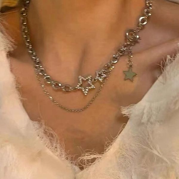 pendant necklaces y2k star zircon necklace for women luxury sweet cool girl punk heart clavicle chain fashion jewelry party gift 230801, Silver
pendant necklaces y2k star zircon necklace for women luxury sweet cool girl punk heart clavicle chain fashion jewelry party gift 230801, Silver