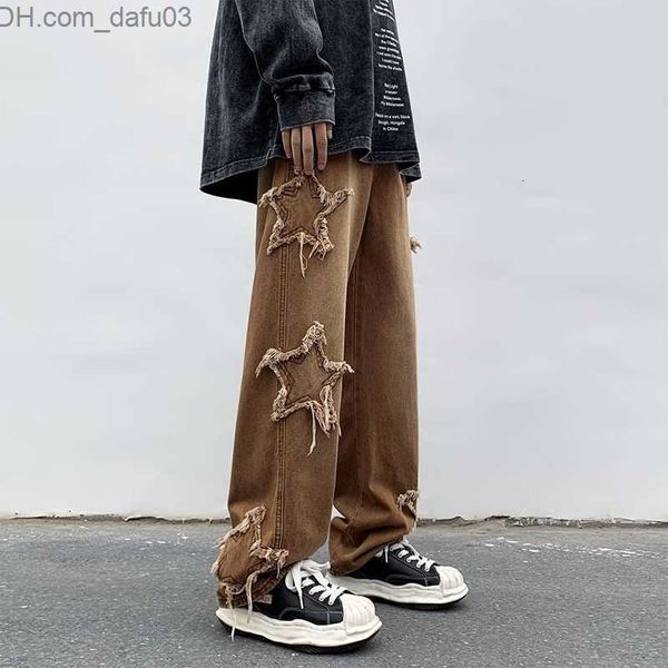 men's jeans mens jeans american fashion stars patchwork embroidery oversize baggy men pants y2k clothes straight hip hop trousers stree, Blue
men's jeans mens jeans american fashion stars patchwork embroidery oversize baggy men pants y2k clothes straight hip hop trousers stree, Blue