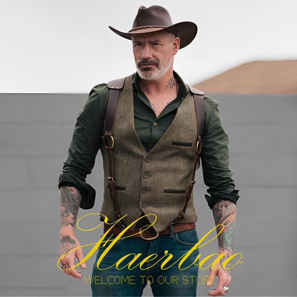 men's vests men's herringbone vest western cowboy style v neck vintage wool sleeveless jacket groom's vest waistcoat chaleco, Black;white
men's vests men's herringbone vest western cowboy style v neck vintage wool sleeveless jacket groom's vest waistcoat chaleco, Black;white