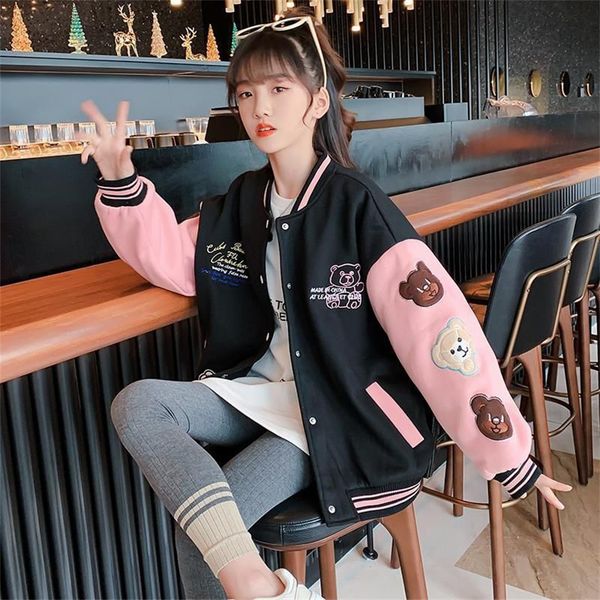 jackets spring and autumn vibe style baseball uniform bomber jacket for girls fashion retro clothes streetwear oversized coat 230731, Blue;gray
jackets spring and autumn vibe style baseball uniform bomber jacket for girls fashion retro clothes streetwear oversized coat 230731, Blue;gray