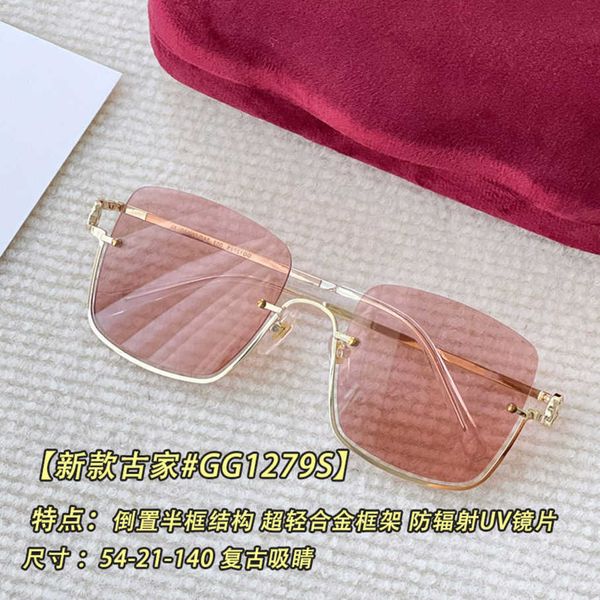 2023 new luxury designer 23 gujia gg1279s sunglasses with half frame inverted structure produced by shendai are eye-catching for men and wom, White;black
2023 new luxury designer 23 gujia gg1279s sunglasses with half frame inverted structure produced by shendai are eye-catching for men and wom, White;black