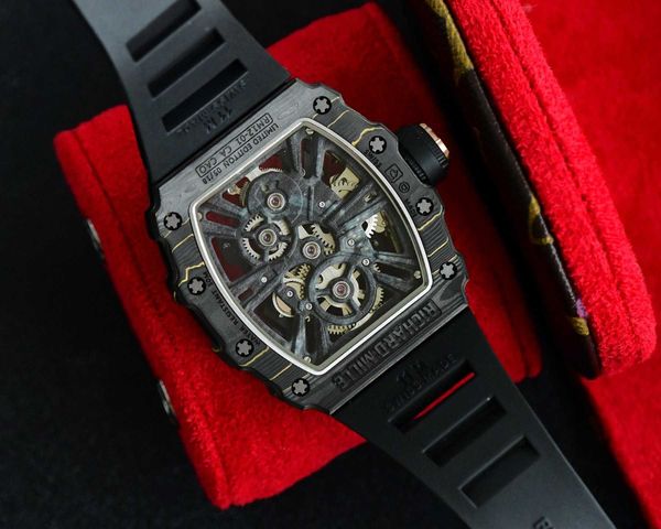 rm12-01 real tourbillon watch fantasic superb men wrist watches uxtg high-end quality mechanical uhr ntpt all carbon fiber case montre richa, Slivery;brown
rm12-01 real tourbillon watch fantasic superb men wrist watches uxtg high-end quality mechanical uhr ntpt all carbon fiber case montre richa, Slivery;brown