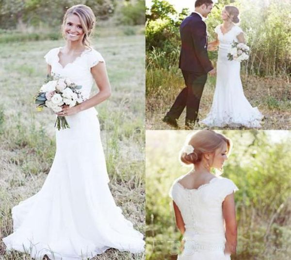 custom made modest boho mermaid lace wedding gowns vintage wedding dresses elegant v neck cap sleeve wedding party dress gowns3666207, White
custom made modest boho mermaid lace wedding gowns vintage wedding dresses elegant v neck cap sleeve wedding party dress gowns3666207, White