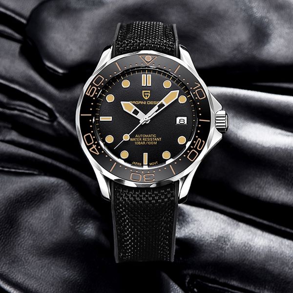 wristwatches pagani design men's automatic watches brand luxury men mechanical wristwatch waterproof 007 commander nh35 watches sport 2, Slivery;brown
wristwatches pagani design men's automatic watches brand luxury men mechanical wristwatch waterproof 007 commander nh35 watches sport 2, Slivery;brown