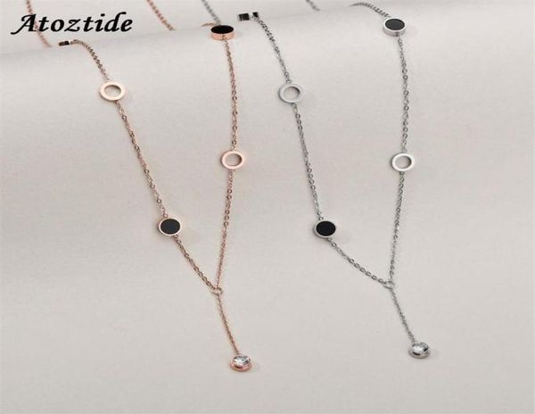 atoztide trendy long pendant cubic zirconia necklaces for women choker rose gold clavicle chain necklaces drop 260c8582902, Silver
atoztide trendy long pendant cubic zirconia necklaces for women choker rose gold clavicle chain necklaces drop 260c8582902, Silver