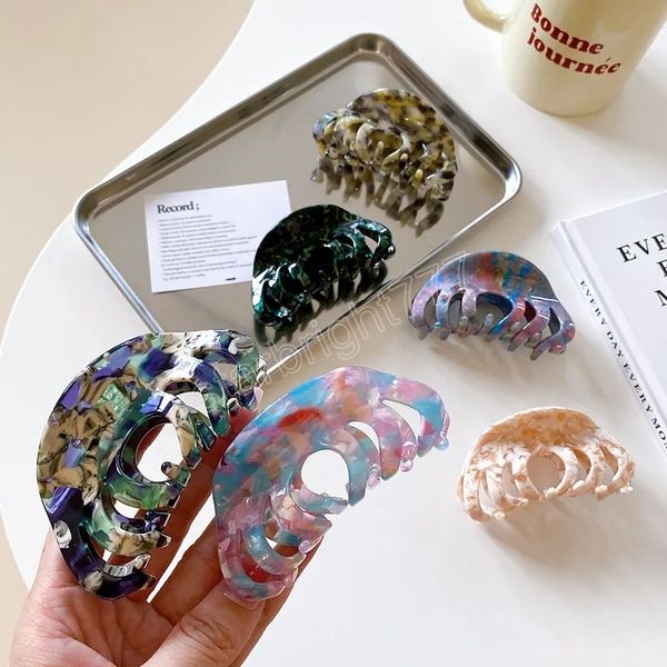 korean new version fashion 8.5cm acetic acid plate light luxury marbled grip clip vintage ponytail clip hair accessories, Slivery;white
korean new version fashion 8.5cm acetic acid plate light luxury marbled grip clip vintage ponytail clip hair accessories, Slivery;white