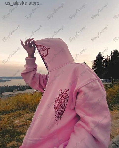men's hoodies sweatshirts rhistone heart cardigan diamond coat high street niche y2k zipper hoodie jacket men and women hip hop couple, Black
men's hoodies sweatshirts rhistone heart cardigan diamond coat high street niche y2k zipper hoodie jacket men and women hip hop couple, Black