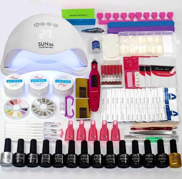 anicure set choose 1210 colors gel polish base coat nail kit 24w48w54w uv led lamp electric manicure handle art9374390
anicure set choose 1210 colors gel polish base coat nail kit 24w48w54w uv led lamp electric manicure handle art9374390