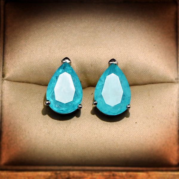 stud styles women for earrings fashion paraiba gemstone delicate wedding studs fine jewelry 230801, Golden;silver
stud styles women for earrings fashion paraiba gemstone delicate wedding studs fine jewelry 230801, Golden;silver