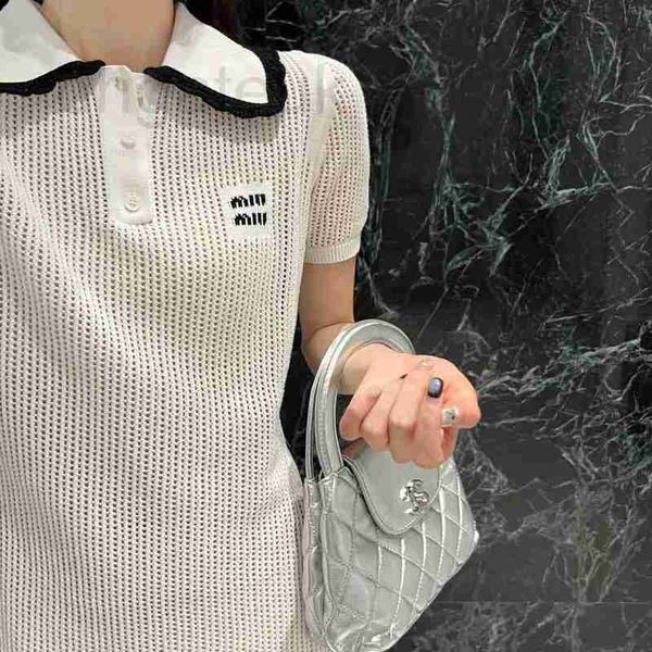 basic & casual dresses designer mm23 spring/summer new mesh knitted polo collar contrast ribbon decoration letter short sleeve dress women&#, Black;gray
basic & casual dresses designer mm23 spring/summer new mesh knitted polo collar contrast ribbon decoration letter short sleeve dress women&#, Black;gray