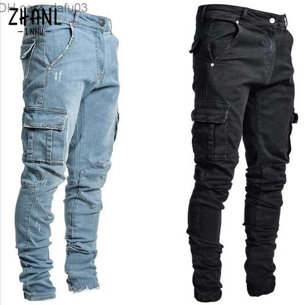 men's jeans mens jeans men pants wash solid color multi pockets denim mid waist cargo plus size fahsion casual trousers male daily wear, Blue
men's jeans mens jeans men pants wash solid color multi pockets denim mid waist cargo plus size fahsion casual trousers male daily wear, Blue