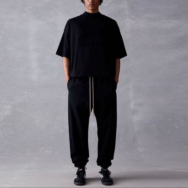 23fw new men's pants street drawstring straight leg pants flocked letter printed elastic waist trousers american vintage sports fashion, Black
23fw new men's pants street drawstring straight leg pants flocked letter printed elastic waist trousers american vintage sports fashion, Black