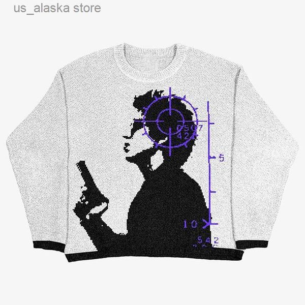 men's sweaters harajuku knit portrait graphic knitted sweater men cotton sweater women oversized sweater hip hop knitted sweater street, White;black
men's sweaters harajuku knit portrait graphic knitted sweater men cotton sweater women oversized sweater hip hop knitted sweater street, White;black