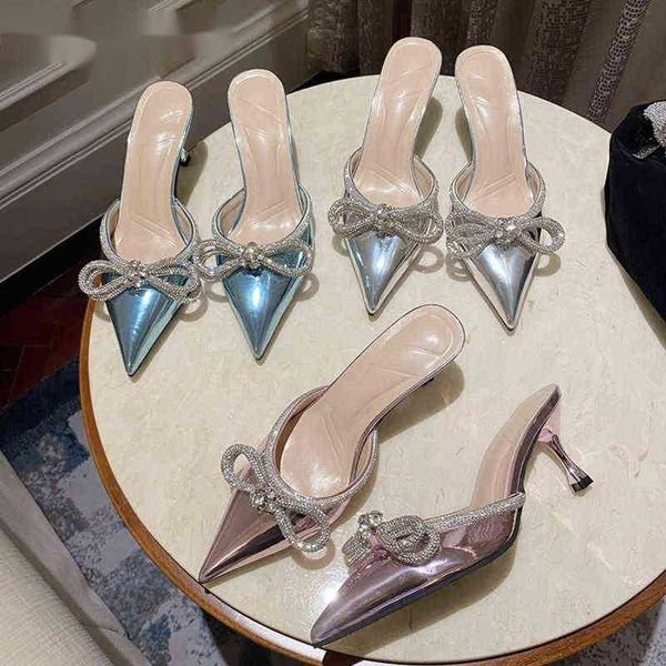 sandals silver glitter rhinestones women slippers crystal bowknot high heels party stripper mules shoes 220232, Black
sandals silver glitter rhinestones women slippers crystal bowknot high heels party stripper mules shoes 220232, Black