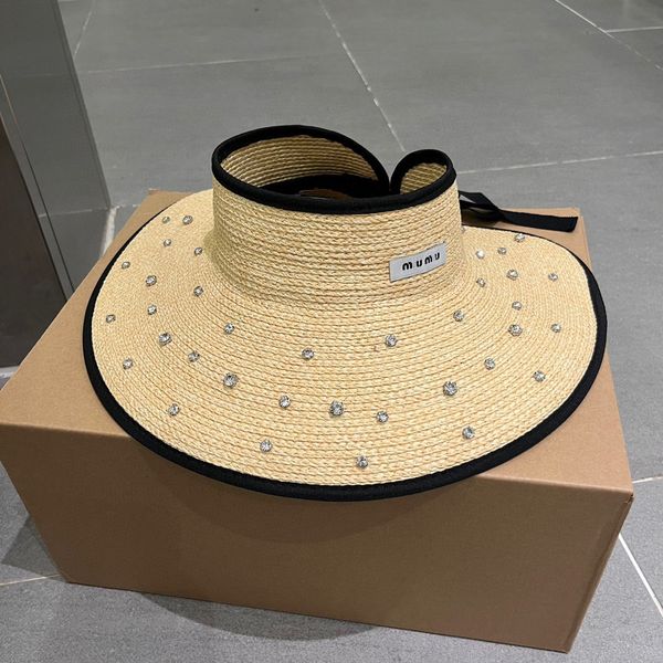 letter straw woven hollow miu hat for women's summer outings on the beach versatile straw hat with large eaves sun protection uv protec, Blue;gray
letter straw woven hollow miu hat for women's summer outings on the beach versatile straw hat with large eaves sun protection uv protec, Blue;gray