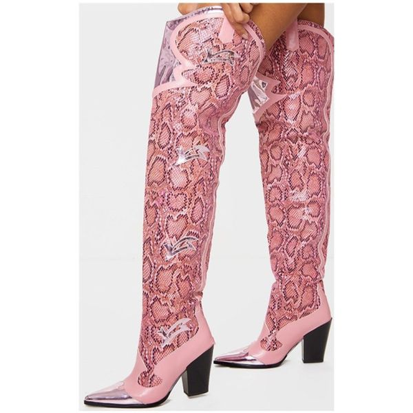 boots brand fashion pointed toe snake print microfiber knee high boots high heels shoes woman ladies autumn winter boots pink 230801, Black
boots brand fashion pointed toe snake print microfiber knee high boots high heels shoes woman ladies autumn winter boots pink 230801, Black