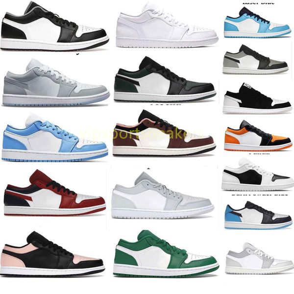 1 1s low men women basketball shoes sneaker reverse dark mocha fragment white tan camo wolf grey paint drip royal cyber bred shadow toe mens