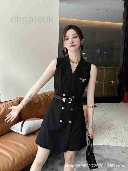 basic & casual dresses designer 23 summer new double breasted design triangle decoration with belt fashionable style vest dress p9rp, Black;gray
basic & casual dresses designer 23 summer new double breasted design triangle decoration with belt fashionable style vest dress p9rp, Black;gray